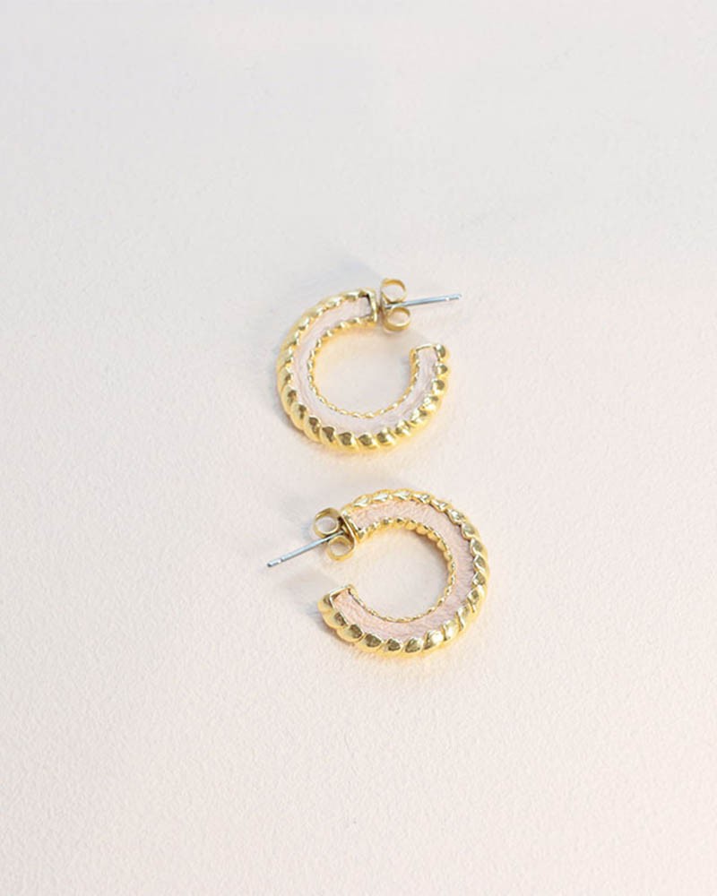 boucles d'oreilles Sonia peau