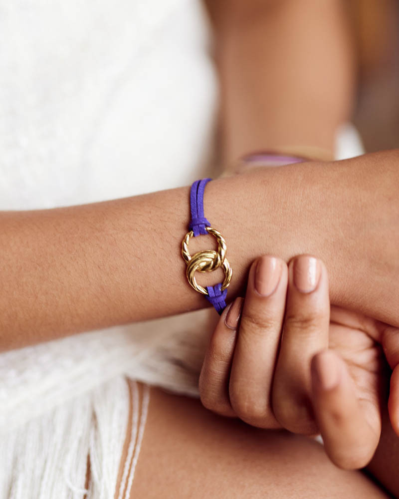 Bracelet Lliona violet peri